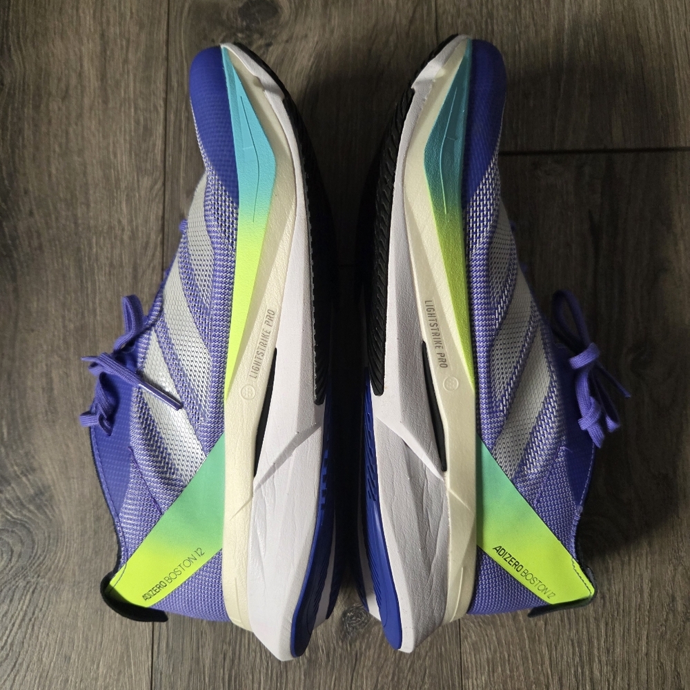 ADIDAS Adizero Boston 12 Running Shoes M 7.5 / W 9 Blue 4 Miles $160 - Picture 7 of 11